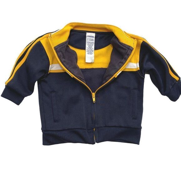 gymboree Yellow & Blue Colour Block Track Jacket - Picture 2 of 4